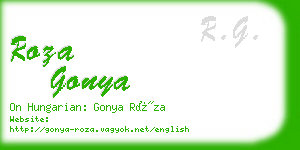 roza gonya business card